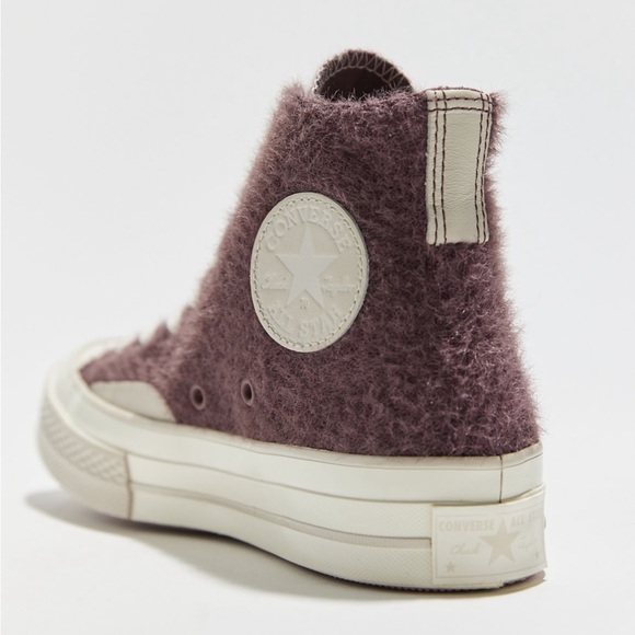 CONVERSE Chuck Taylor Fuzzy High Top Sneaker NWT - Picture 3 of 10